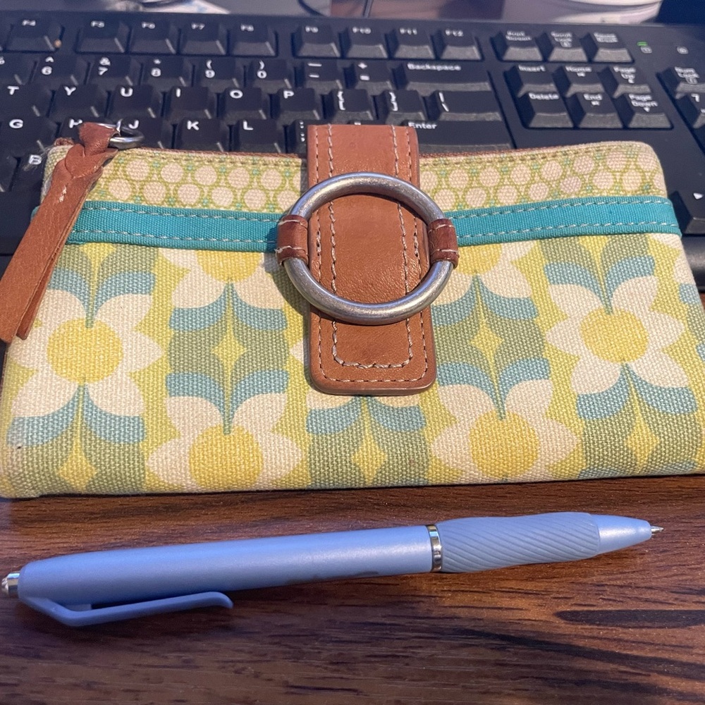 Canvas and leather Fossil Wallet -Bundle of 3 or more gets 50% more off!